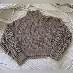 La Ligne Breton Tan Mockneck Sweater